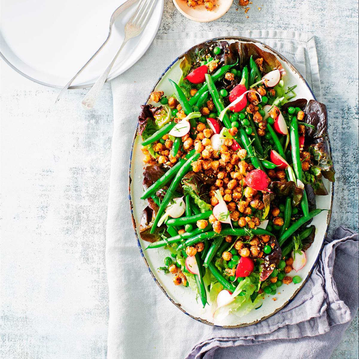 Ensaladas veganas: más que solo hojas verdes