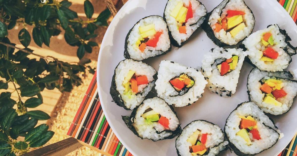 Recetas veganas para preparar sushi en casa